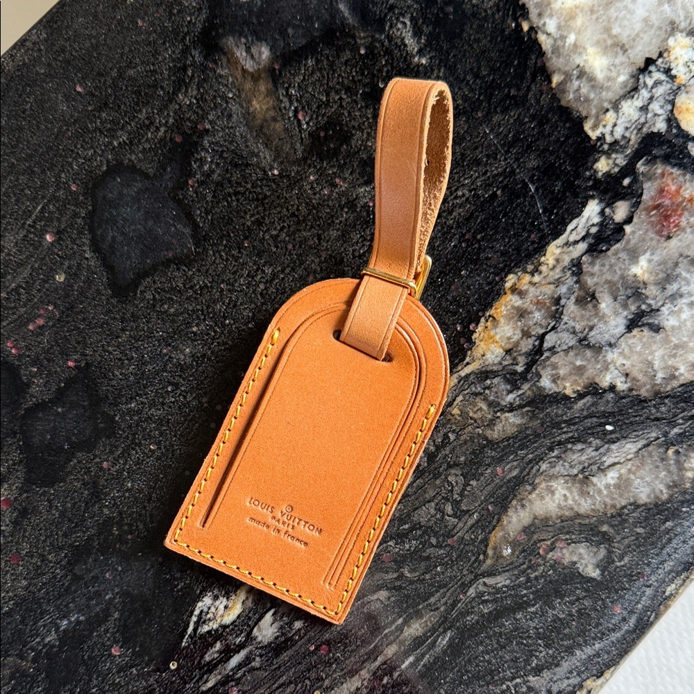 Louis Vuitton Leather Luggage Tag